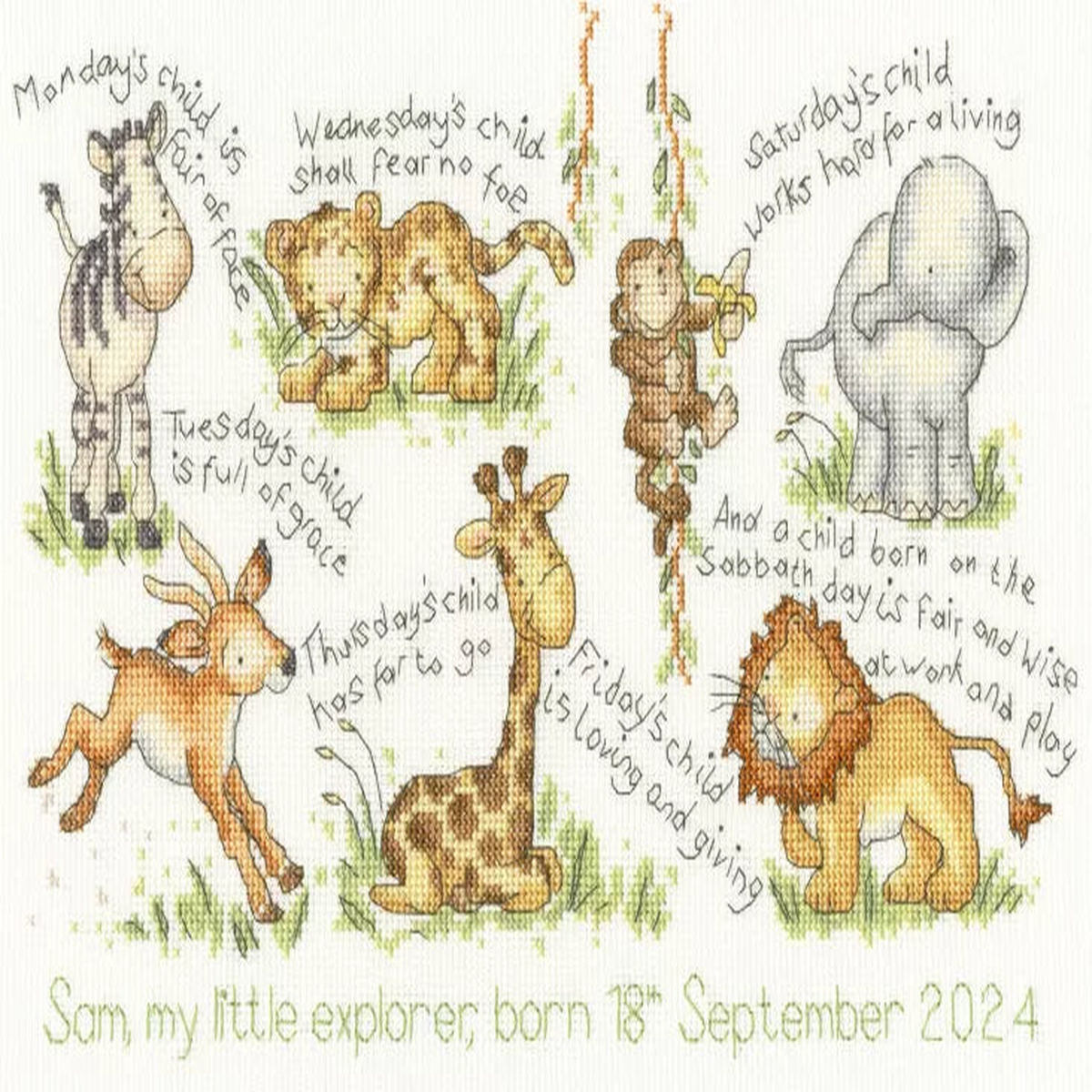 Bothy Threads Monday's Child