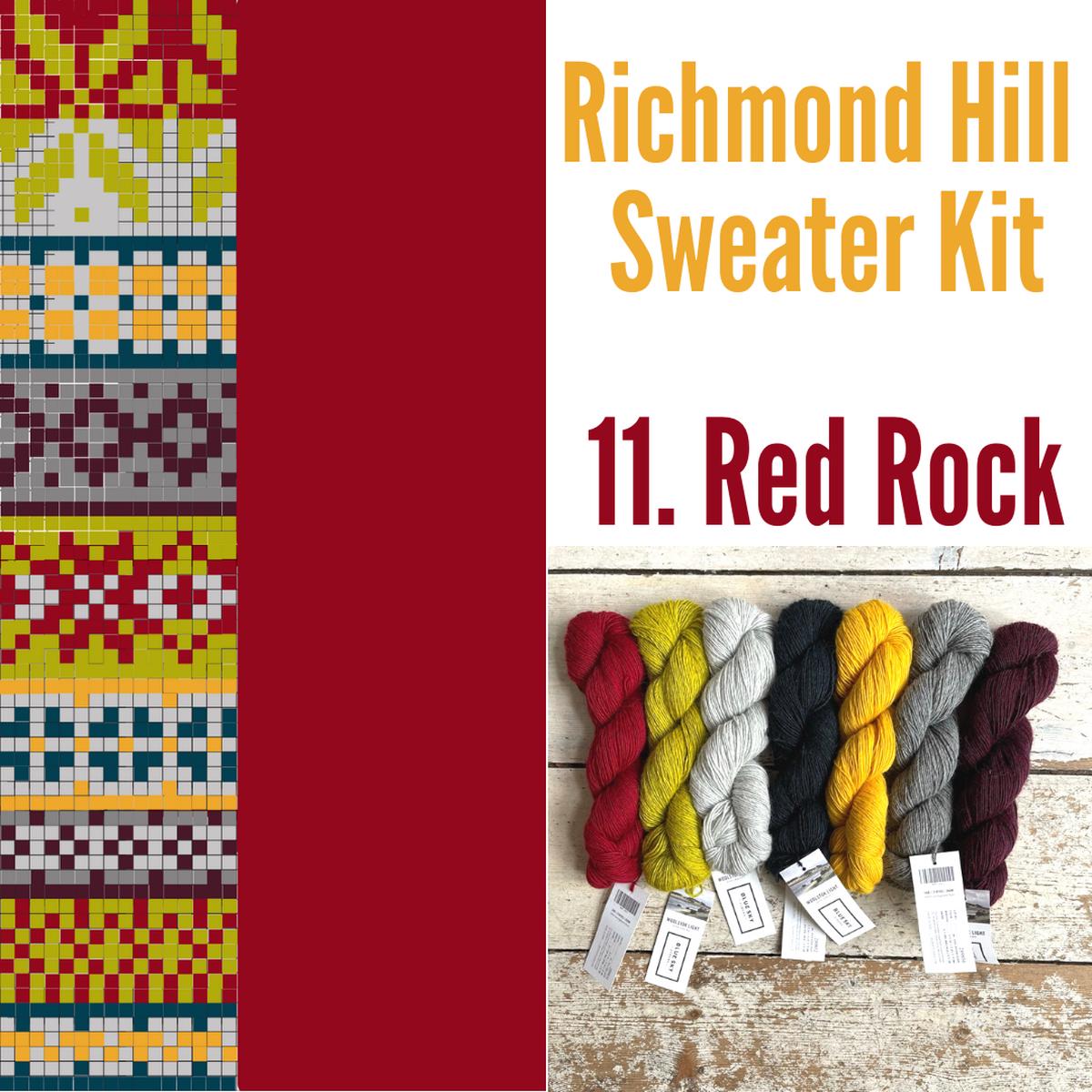 Richmond Hill Sweater Kit 11 - Red Rock