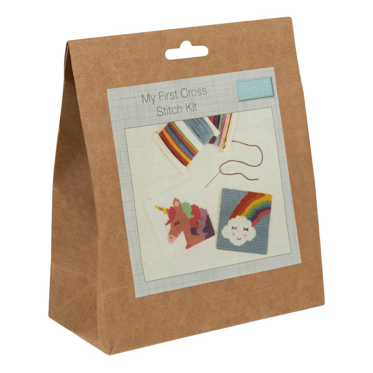 Trimits Cross Stitch Kit - My First: Unicorn and Cloud