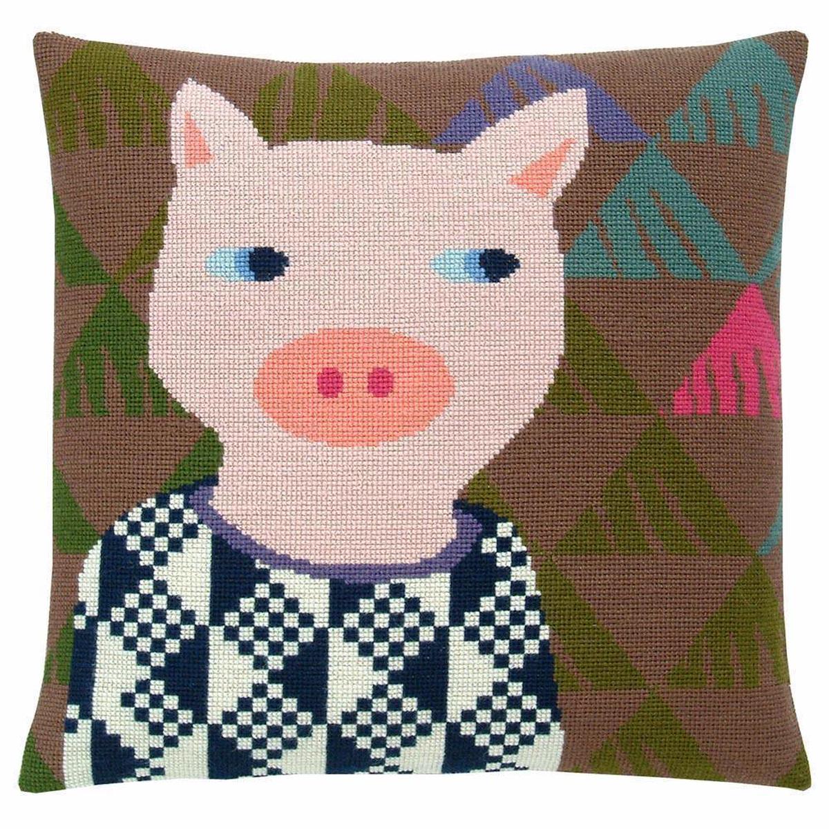 Fru Zippe: Pig Pillow Cross Stitch Kit