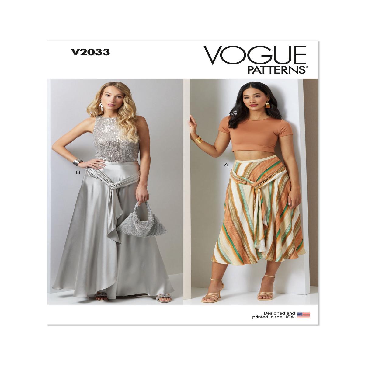 Vogue Pattern V2033 Misses' Pants