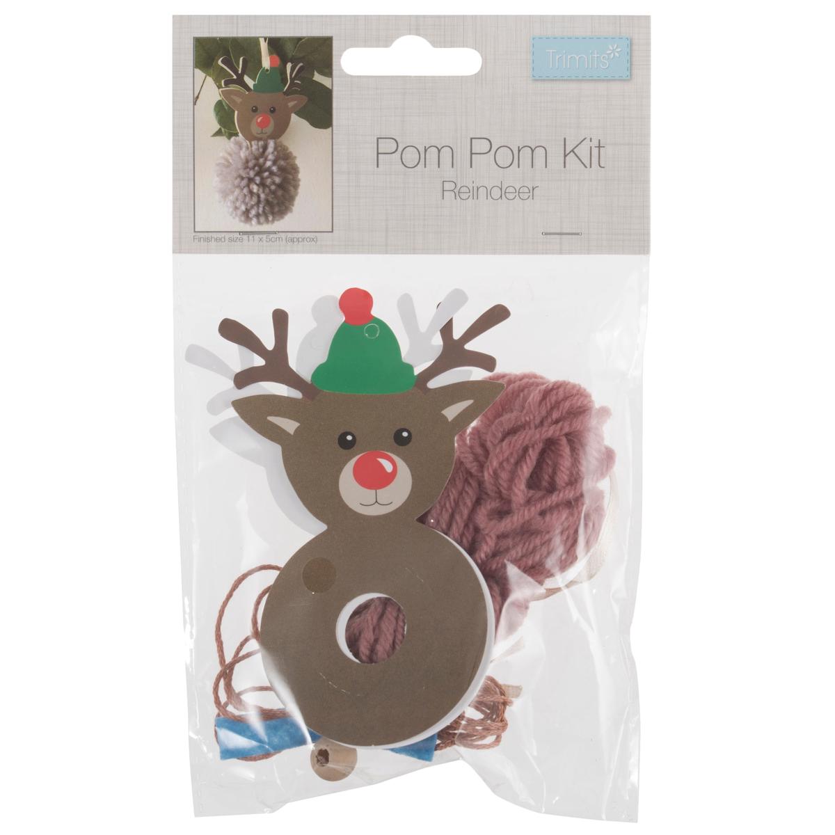 Pompom Decoration Kit - Reindeer