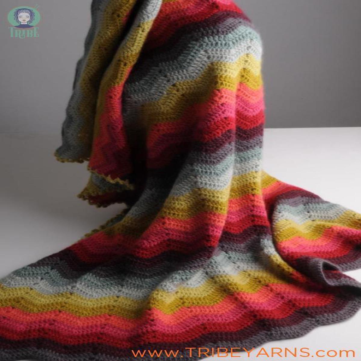 Simple Chevron Blanket CROCHET Pattern