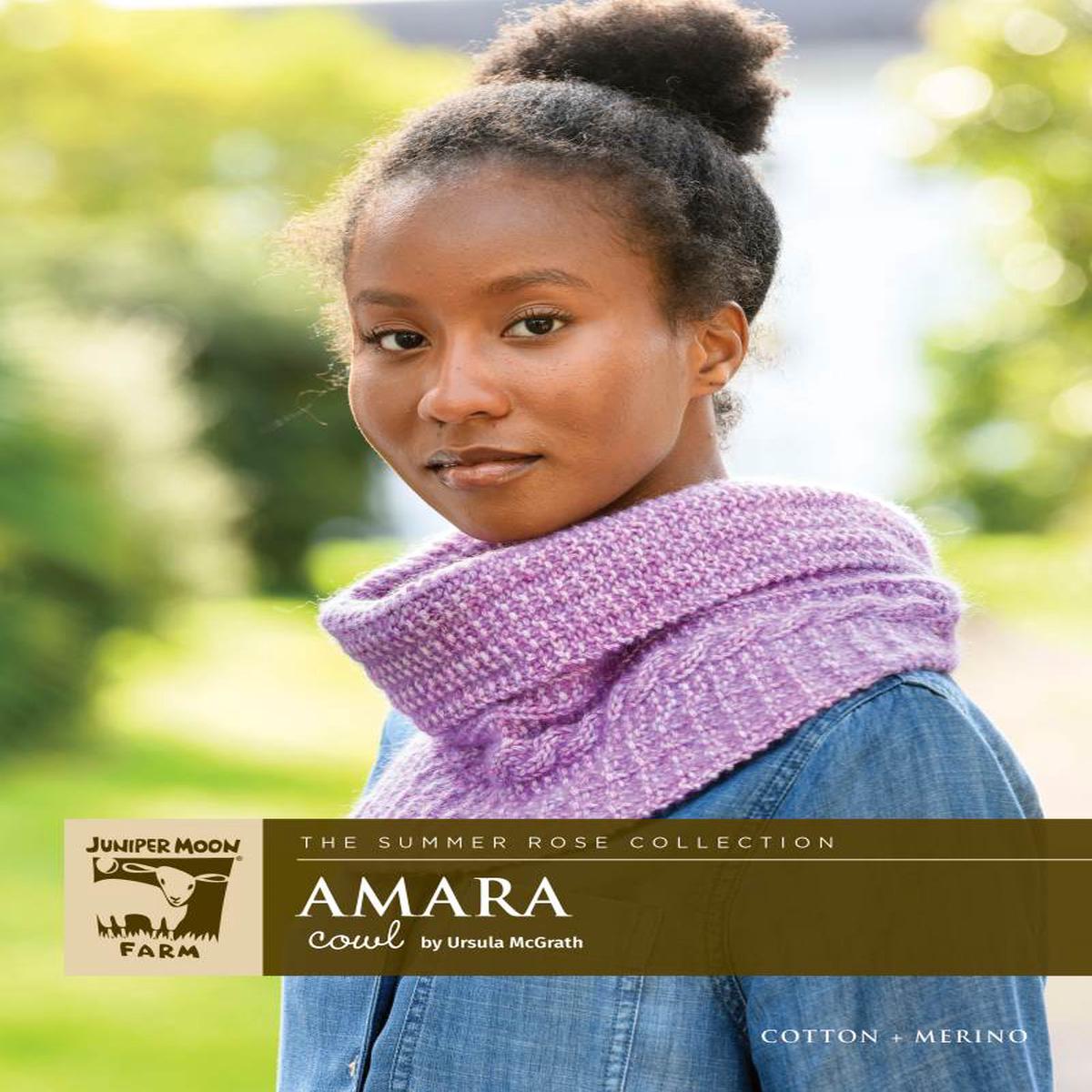 AMARA COWL Pattern Leaflet by Juniper Moon - Leaflet