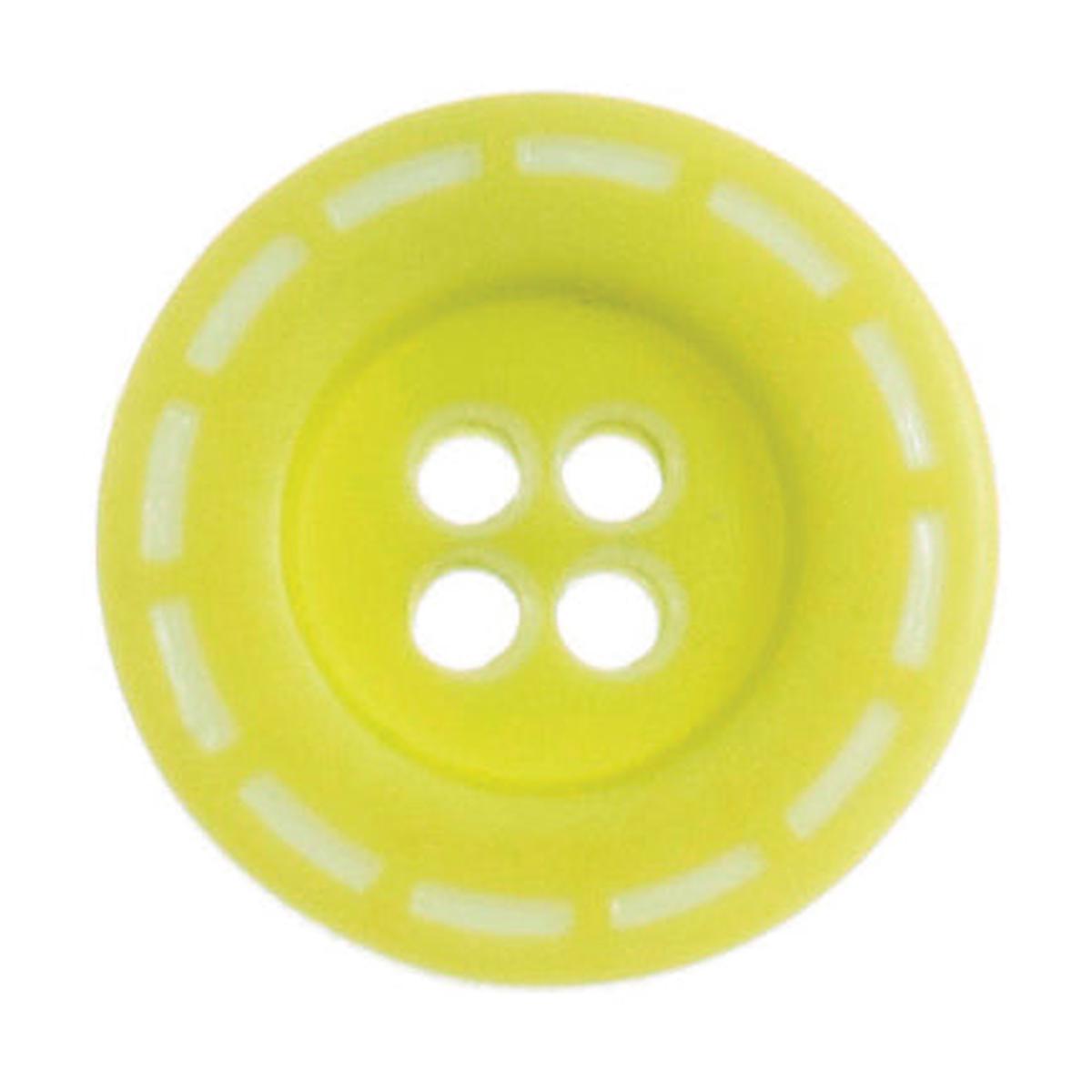 Stitch Design Round Button - 18mm