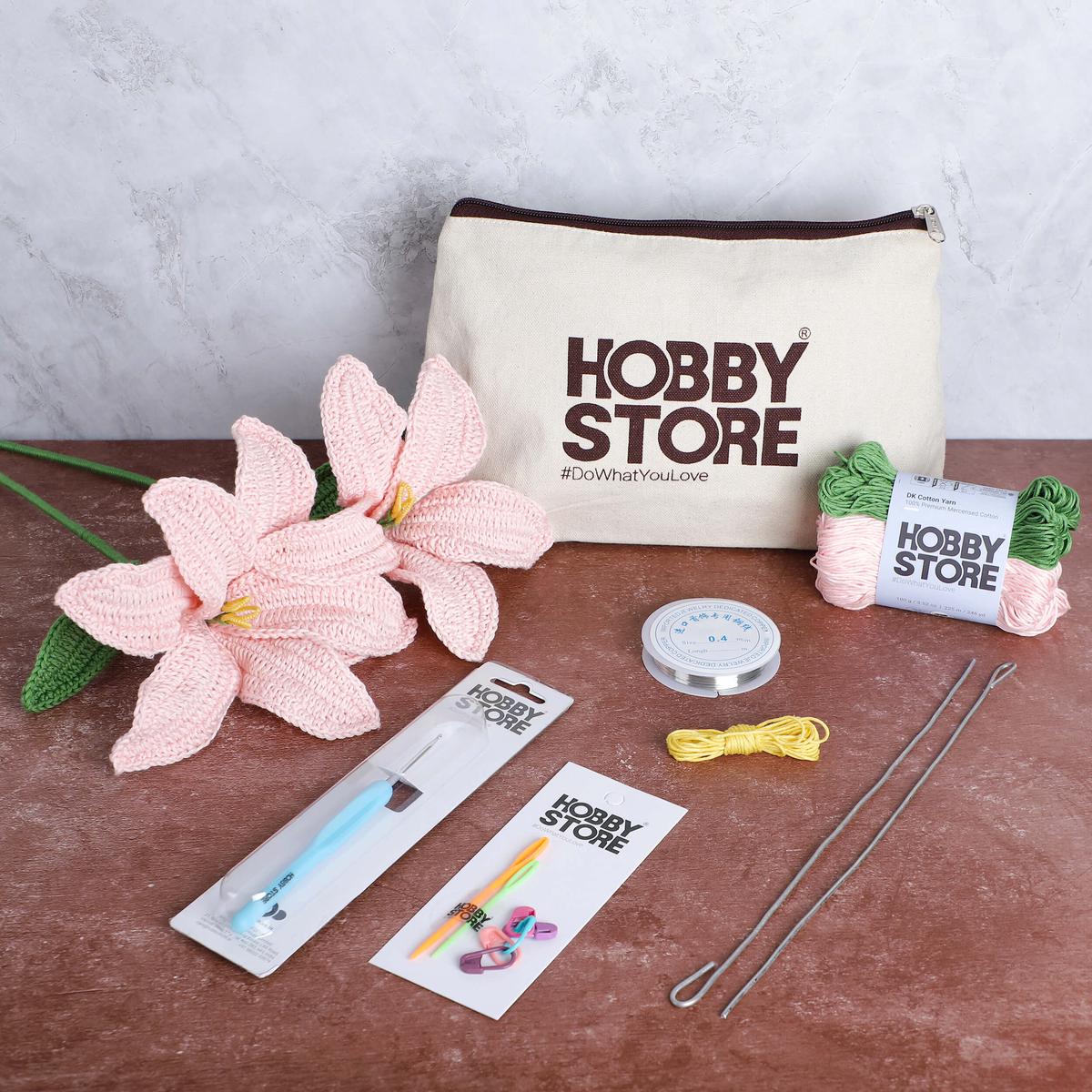 Crochet Kit Make 2 Beautiful Lilies