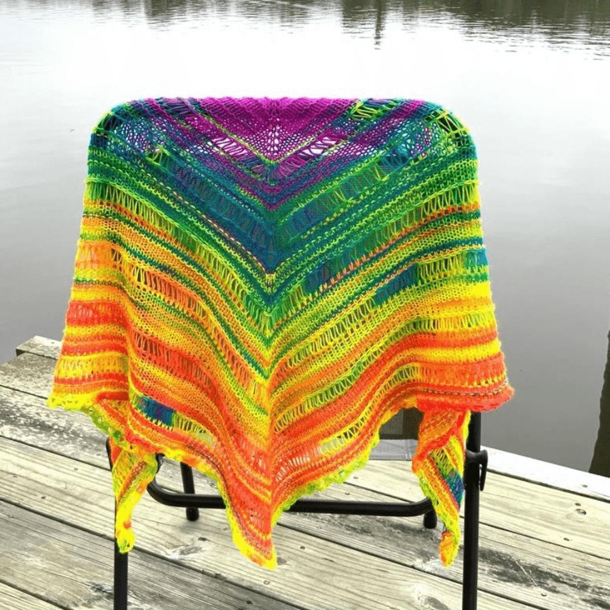 Unraveled Neons Shawl Pattern