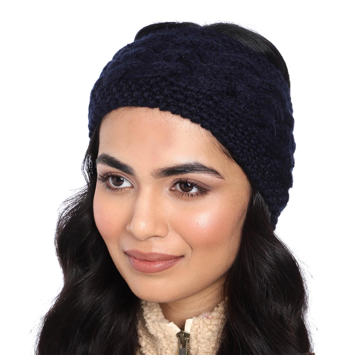 Criss Cross Headband - Navy Blue 847