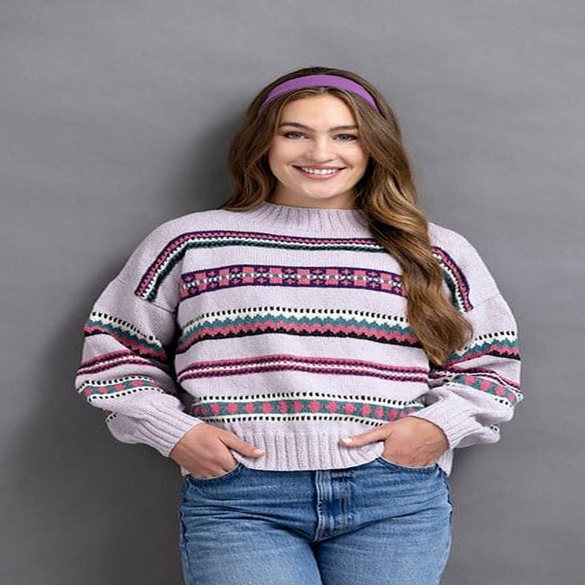 ANDREA Sweater Pattern from Queensland Leaflet