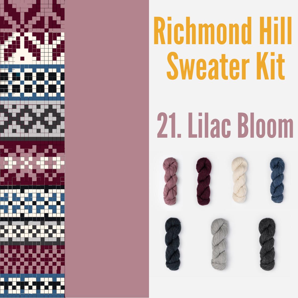Richmond Hill Sweater Kit 21 - Lilac Bloom