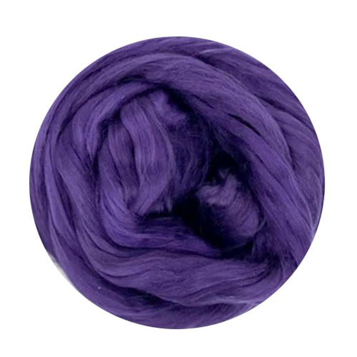 A Grade Dyed Mulberry Silk Top Doha Purple