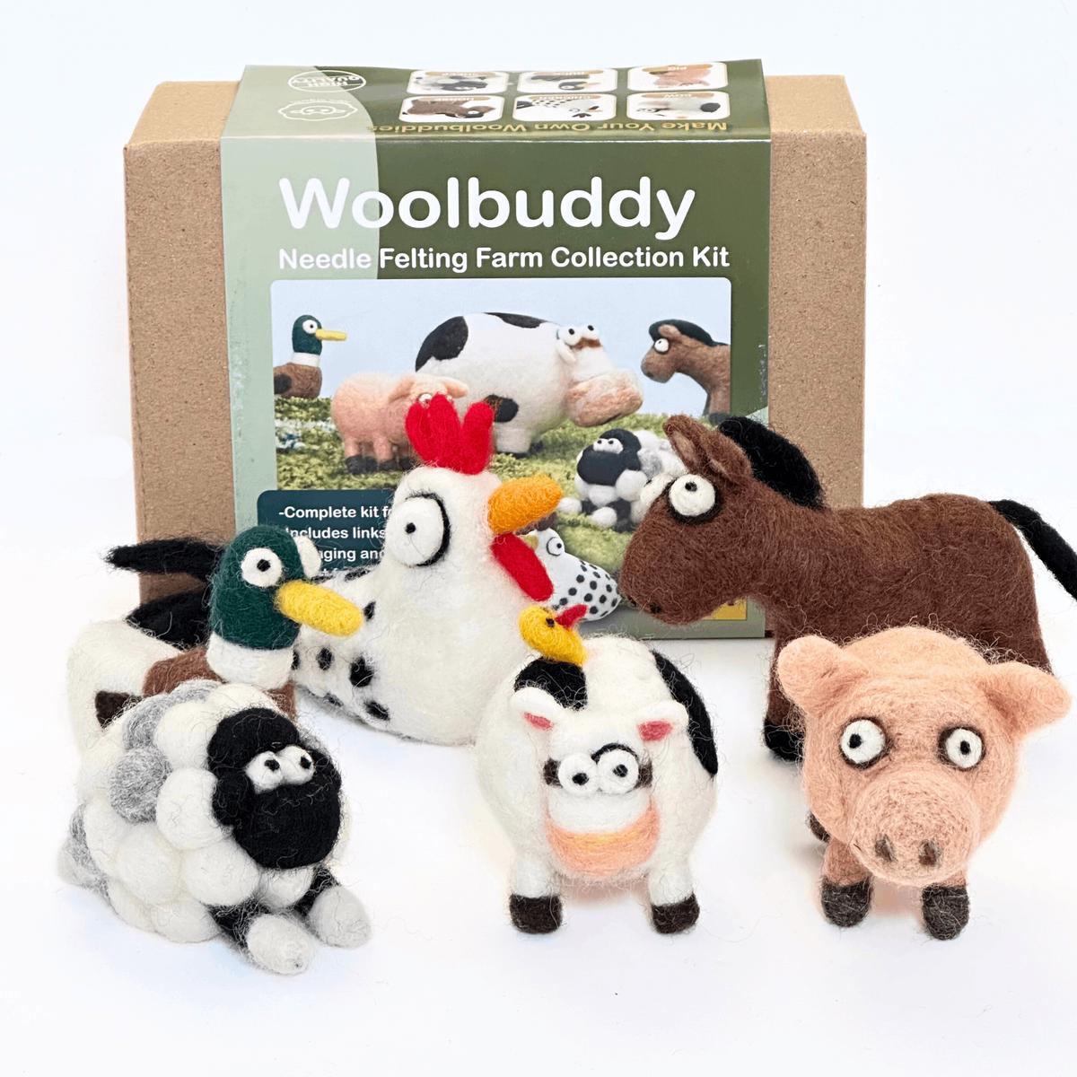 Woolbuddy Needle Felting Farm Collection Kit