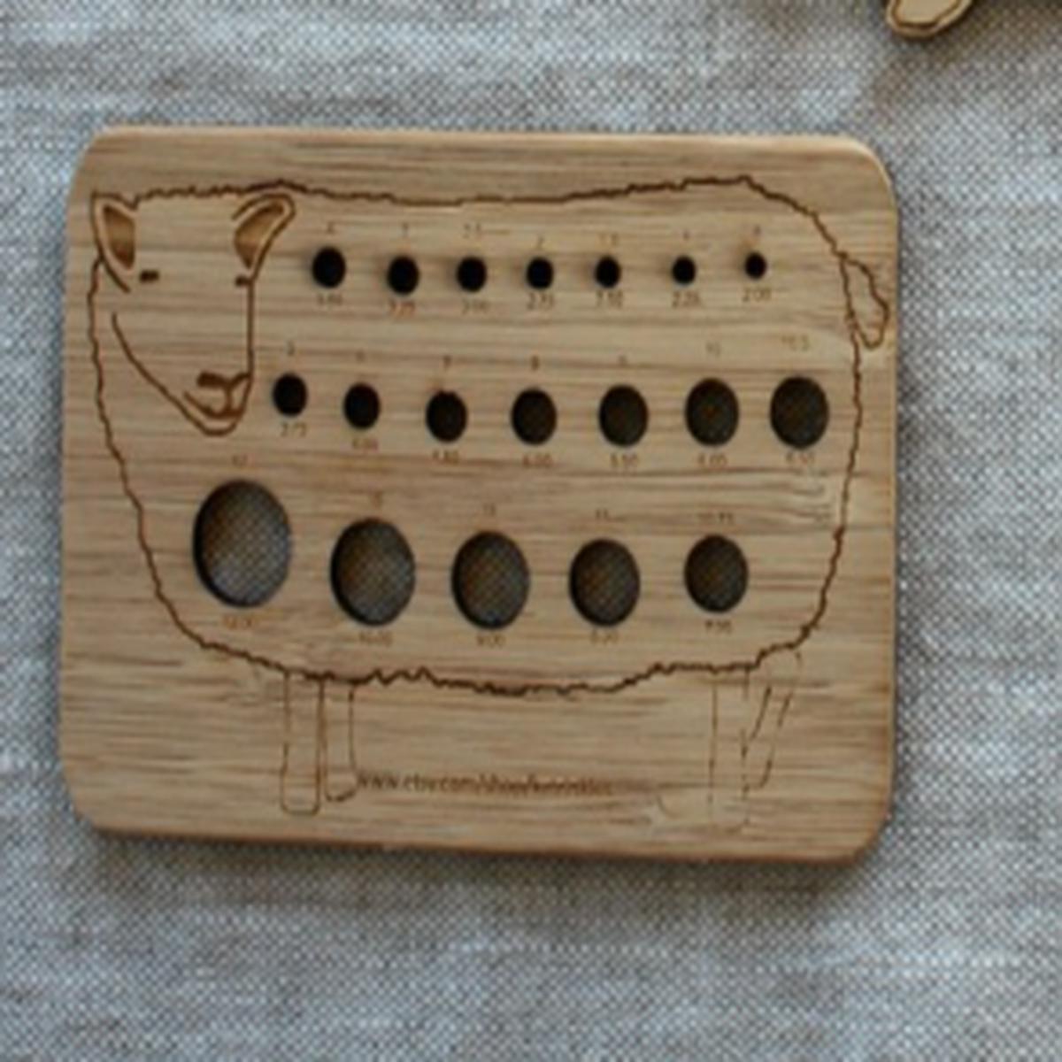 Wooden Sheep Needle Gauge