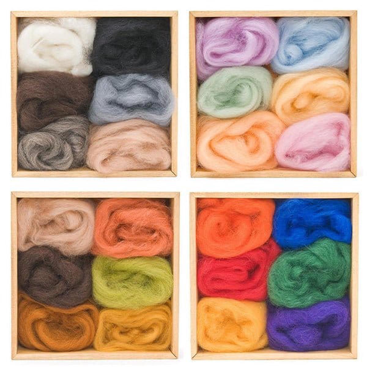 Woolpets Wool Roving Color Packs