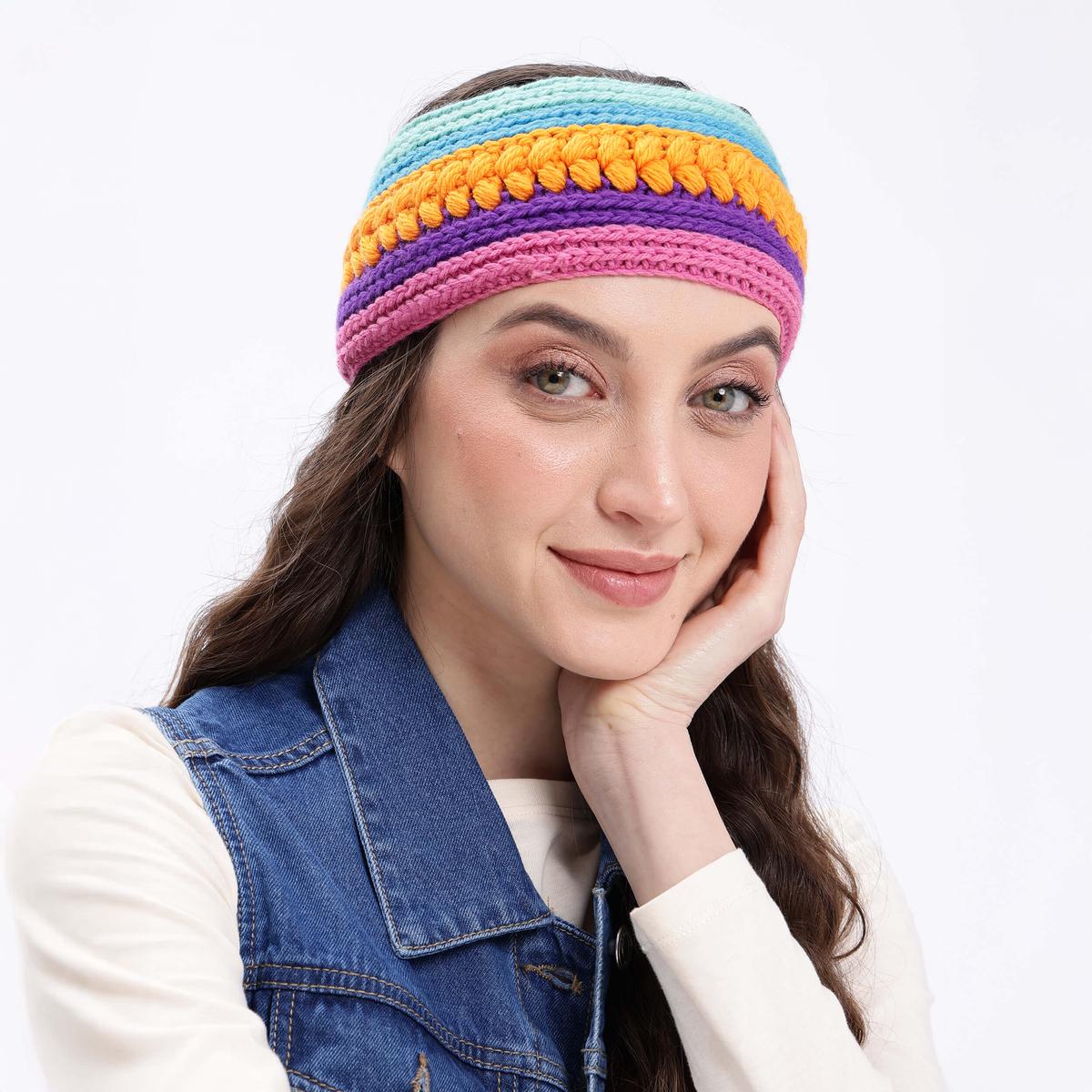Crochet Headband - 10421 - Multi Color