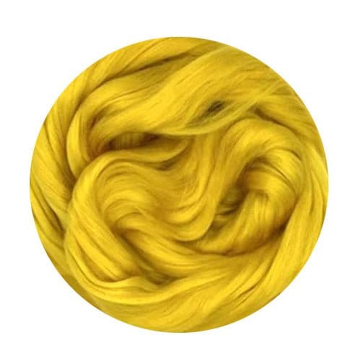 A Grade Dyed Mulberry Silk Top Brasilia Yellow