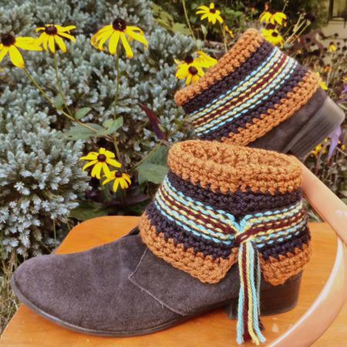Swift Kick Boot Cuffs Crochet Pattern