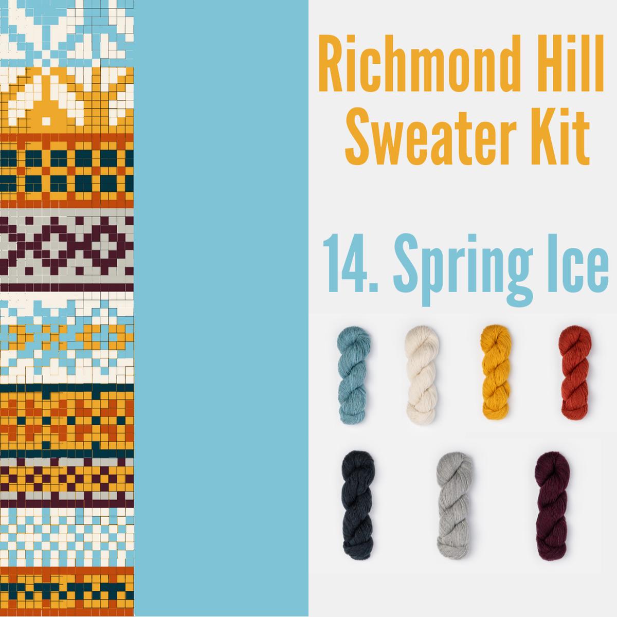 Richmond Hill Sweater Kit 14 - Spring Ice