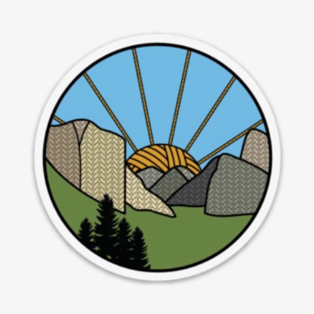 Camp Stitchwood | Yosemite Knitional Park Knitting Sticker
