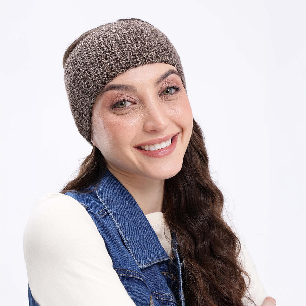 Crochet Headband - 10424 - Dark Brown