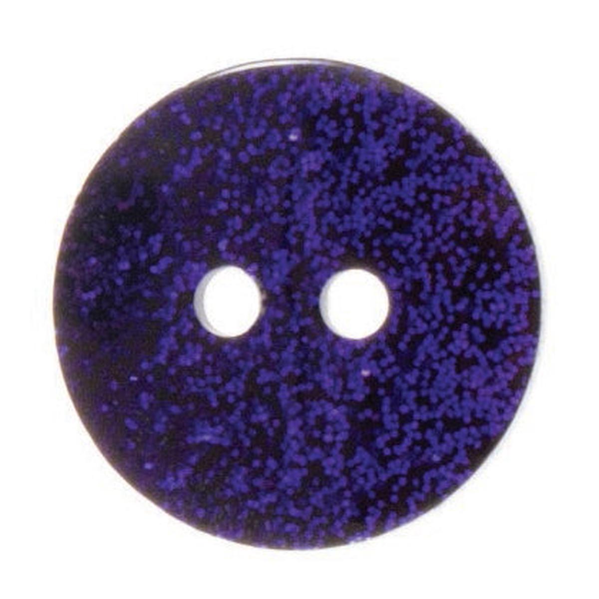 Shiny Glitter Round Button * - 18mm